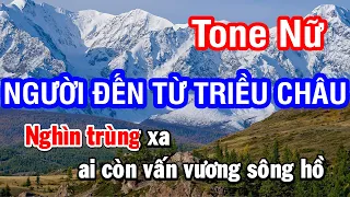 Karaoke Người Đến Từ Triều Châu Tone Nữ | Nhan KTV