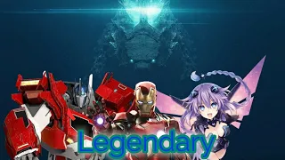 Godzilla, Optimus Prime, Iron Man and Neptune Tribute (Skillet - Legendary)