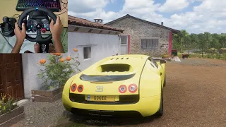 1000hp Bugatti Veyron Super Sport - Forza Horizon 5 | Logitech g29 realistic gameplay