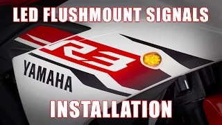 How to install LED Flushmount Signals on a 2015+ Yamaha YZF R3 by TST Industries