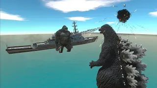 Heisei Godzilla vs Kong Ocean Battle - Animal Revolt Battle Simulator