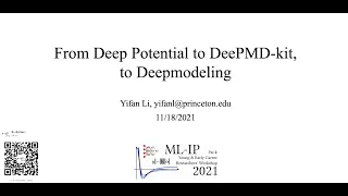 Yifan Li - From Deep Potential to DeePMD-kit, to DeepModeling