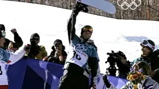 Kelly Clark Wins Snowboard Halfpipe Gold - Salt Lake City 2002 Winter Olympics