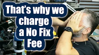 Charging Customers a No Fix fee and why answering calls is a bad idea.
