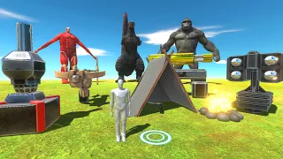 Build Barracks With Modern Equipment To Fight Godzilla - Animal Revolt Battle Simulator