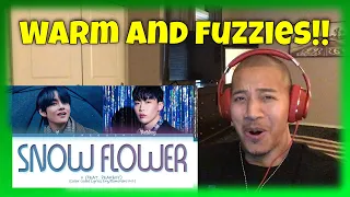 BTS V 'SNOW FLOWER' Lyrics (feat. Peakboy) REACTION 💕