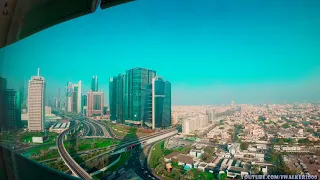 Путевые Заметки,ОАЭ,июнь 2020: Dubai Sheikh Zayed Road Timelapse-вид на центр Дубаи из окна кабинета