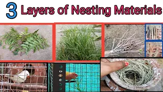 Perfect &Best Nesting Material for African LoveBirds & Finches/3 Layers of Nesting Material/Breeding