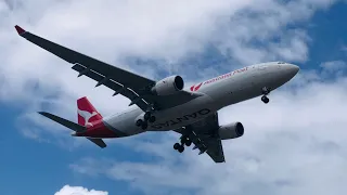 Qantas Freight A330 200 landing at Adelaide