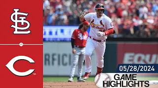 St.Louis Cardinals vs Cincinnati Reds GAME HIGHLIGHTS May 28, 2024 | MLB Highlights 2024