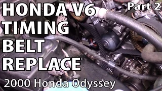 Honda Accord Odyssey Element V6 Timing Belt Replacement Part 2 DIY