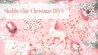 SHABBY CHIC CHRISTMAS DIY'S - SHABBY CHIC CHRISTMAS ORNAMENTS - SHABBY CHIC CHRISTMAS DECOR