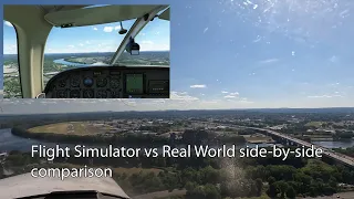 Flight Simulator vs Real World side-by-side comparison