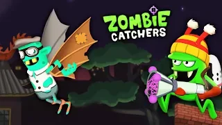 ОХОТА НА ЗОМБИ! Новый ЗОМБИ ЛЕТУН из КИТАЙСКОГО КВАРТАЛА Мультик игра Zombie Catchers