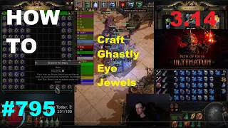 How To Craft BEST Ghastly Eye Jewels (Maximum Life + Minions deal 20% increased damage) - 795