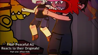 [OLD] Peaceful FNaF AU Reacts to their Originals [FNaF x Gacha Club]