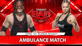 WWE 2K24 - Kane vs Ronda Rousey | Ambulance Match | Raw | Full Match