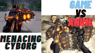 (The Strongest Battlegrounds) All Moves vs Anime Menacing Cyborg
