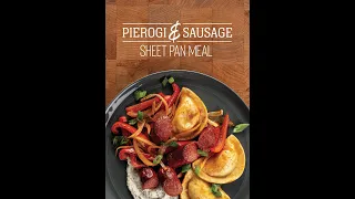 Sheet Pan Pierogi with Sausage, Onions, and Peppers Recipe