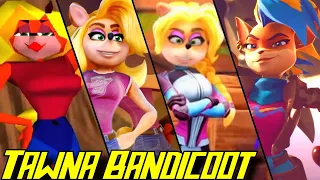 Evolution of Tawna in Crash Bandicoot Games (1996-2020)