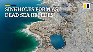 Thousands of sinkholes emerge as the Dead Sea continues to recede