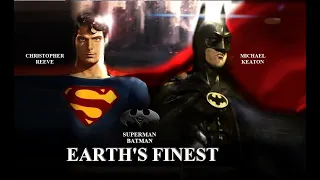 Superman:Batman/EARTH'S FINEST "Movie" (68mins) Christopher Reeve, Michael Keaton