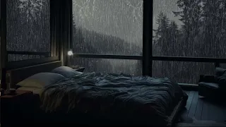 Eliminate Stress & Rest Thanks to Night Rain at the Window | White Noise Helps You Study & Relax