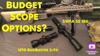 Budget Scope Options (UTG Bugbuster and SWFA 10x42 reviews)