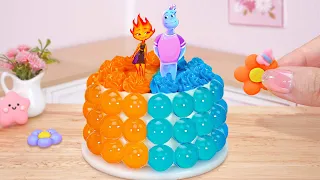 Elemental Jelly Cake 💖 So Hot Miniature Pop It Cartoon Cake Decorating | 1000+ Miniature Cake