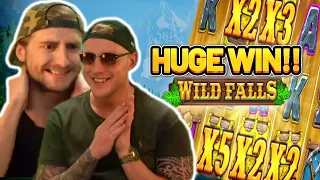 GOLDEN WILD FALLS! HUGE WIN ON CASINO GAME FROM CASINODADDY