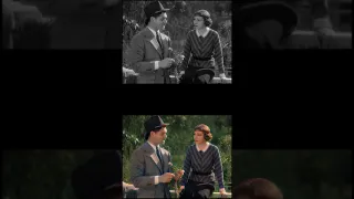 It Happened One Night (1934) - "I'll stop a car and won't use my thumb" Scene [Colorized Comparison]