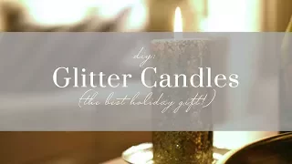 DIY Glitter Candles