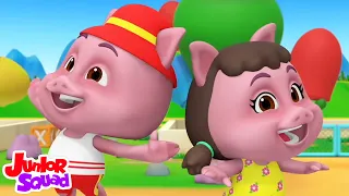 Fünf kleine Schweinchen Zählen Vorschul Video + Mehr Kindergartenlied für Kleinkinder