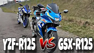 YAMAHA YZF-R125 vs Suzuki GSX-R 125 (DRAG RACE)