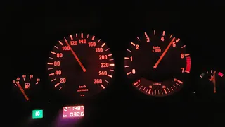 BMW e32 740i m62b44 0-200km/h acceleration