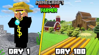 I Survived 100 Days As A ILLEGAL FARMER in Minecraft Hardcore HINDI [FULL MOVIE]