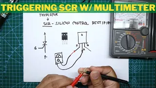 SCR - How to test using an Analog multimeter only.