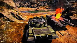 T55Am1 Russian MBT hunts Leopard and Swedish tanks War Thunder 4K 2024 #warthundercinematic #t55