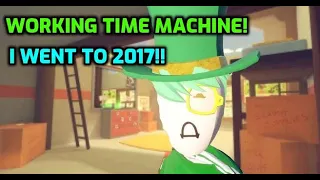 I made a WORKING TIME MACHINE in Rec Room VR! | I went to 2017! | SirScrubBuns