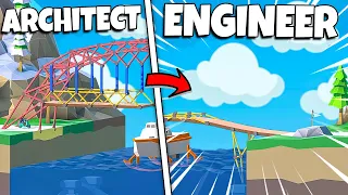 Using ENGINEERING to beat the HARDEST LEVELS in Poly Bridge 2!