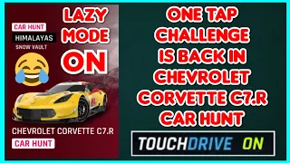 Asphalt 9 - One Tap Challenge is Back in CHEVROLET CORVETTE C7.R Car Hunt Touchdrive