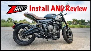 Triumph Trident 660 Zard Exhaust System - Install and Review