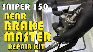 How to Install Rear Brake Master Repair Kit | Sniper 150  | Daboys TV