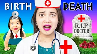 FROM BIRTH TO DEATH OF  ZOEY THE BEST DOCTOR | FUNNY CRAZY HOSPITAL SITUATIONS BY CRAFTY HACKS PLUS