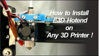 How to Install E3D V6 Hotend on 3D printer | Tevo Tarantula