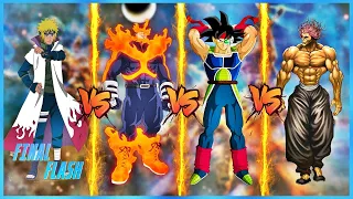 BARDOCK VS MINATO VS YUJIRO VS ENDEAVOR | Battle Of Legendary Fathers | In Hindi