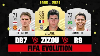 Zidane VS Beckham VS Ronaldo FIFA EVOLUTION! 😱🔥 FIFA 96 - FIFA 21