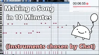 Attempting to Make a Video Game Song in 10 Minutes (With Instruments Chosen by Chat) || Shady Cicada