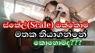 How to memorize all scales | 07 Steps | Sinhala Guitar Lessons