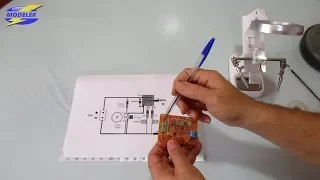 CORTE DE CARGA CON RELÉ CONTROLADO POR TRANSISTOR